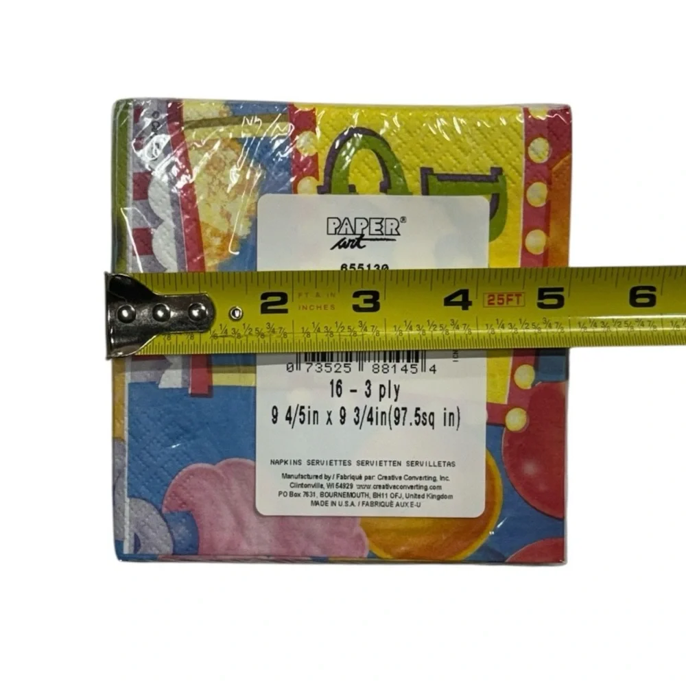 Creative Converting set of 2, 16 count clown themed napkins brand new in package